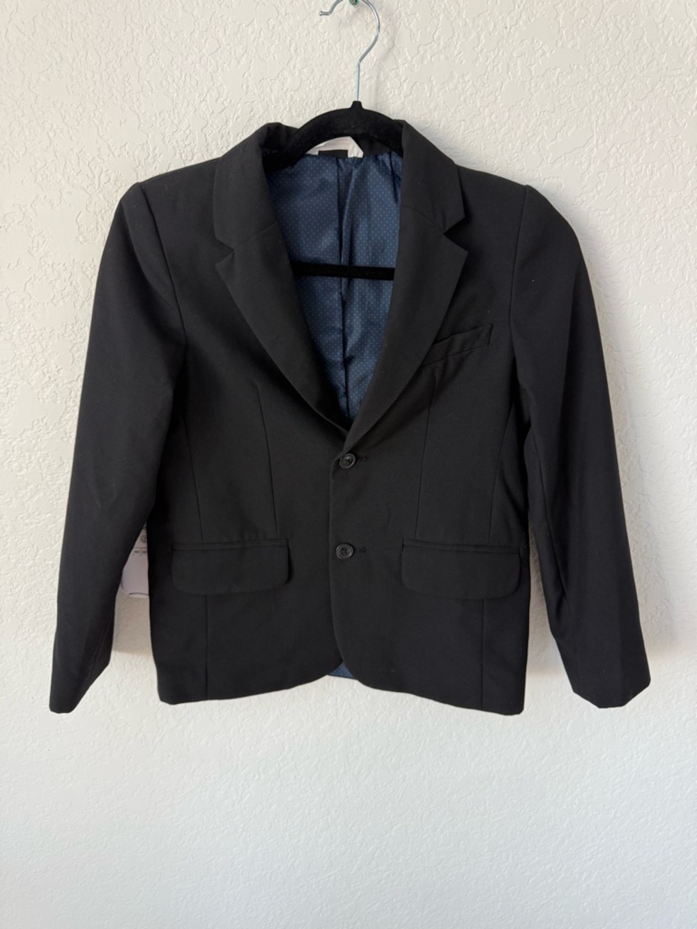 Cat & Jack Black Girls' Two-Button Notch Lapel Blazer